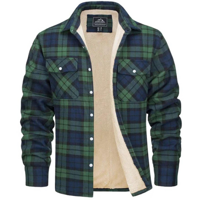 Fleecegefütterte Karo Jacke Evans