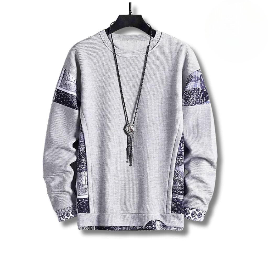Stilvoller Patchwork Pullover für Herren Rhett