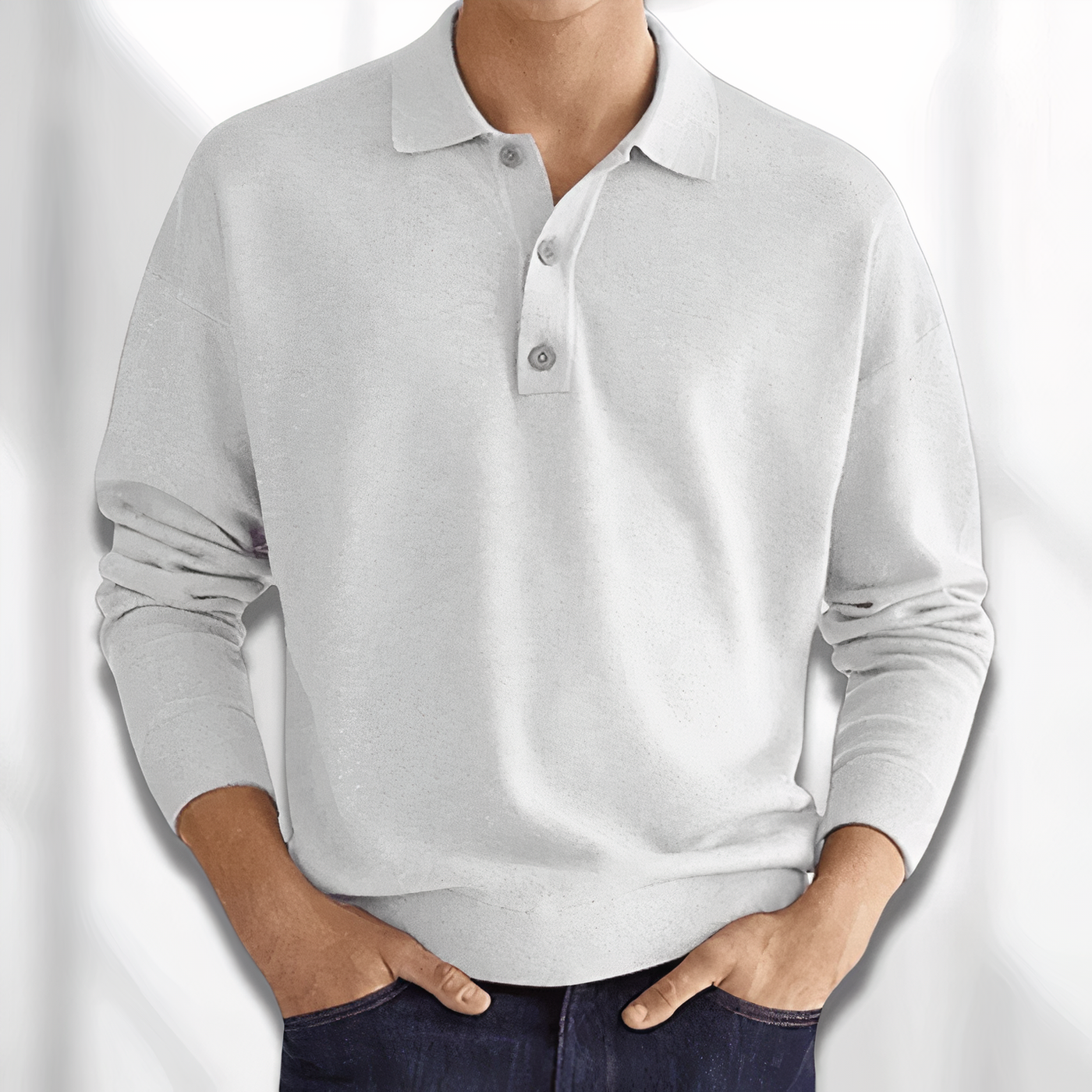 Langärmeliges Poloshirt Roach