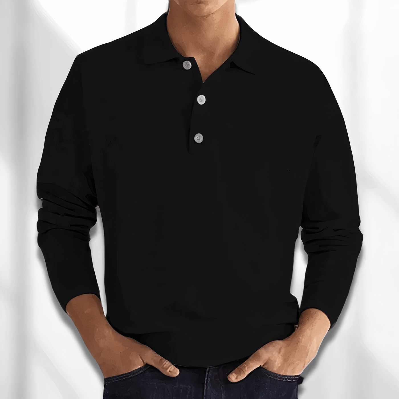 Langärmeliges Poloshirt Roach