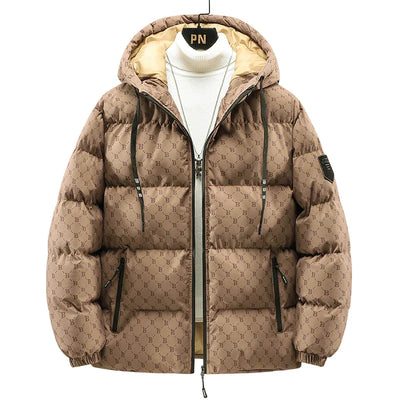 Baumwolljacke mit Rundum Schriftmuster Robert
