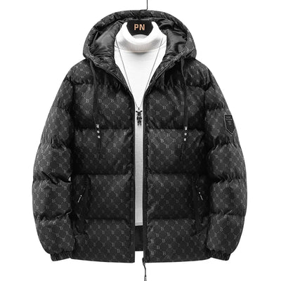 Baumwolljacke mit Rundum Schriftmuster Robert