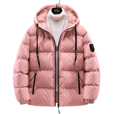 Baumwolljacke mit Rundum Schriftmuster Robert