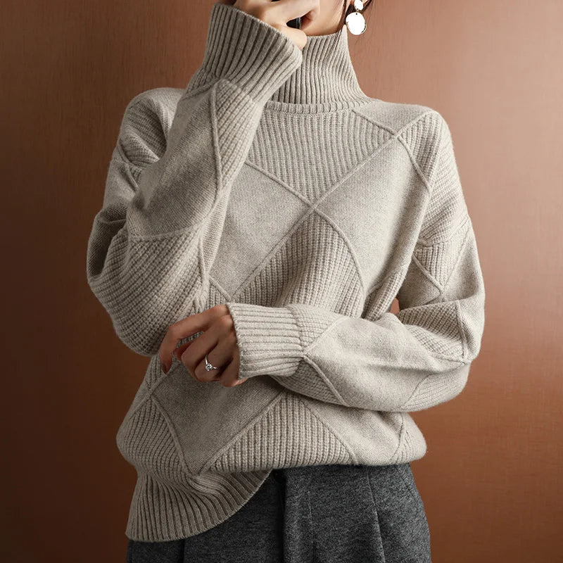Estefanía® | Damenpullover aus Argyle-Kaschmir