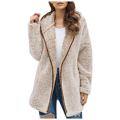 Kassandra® | Plüsch-Winterjacke mit Kapuze