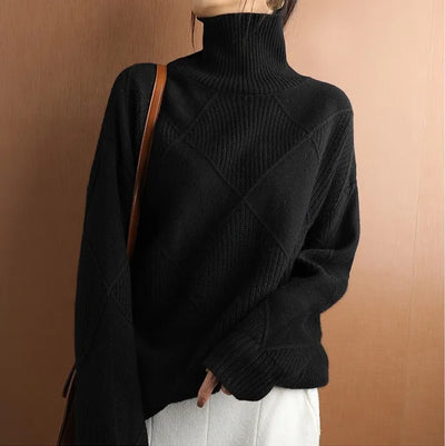 Estefanía® | Damenpullover aus Argyle-Kaschmir