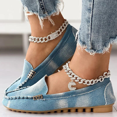 Yvette - Schicke und Bequeme Denim-Loafer