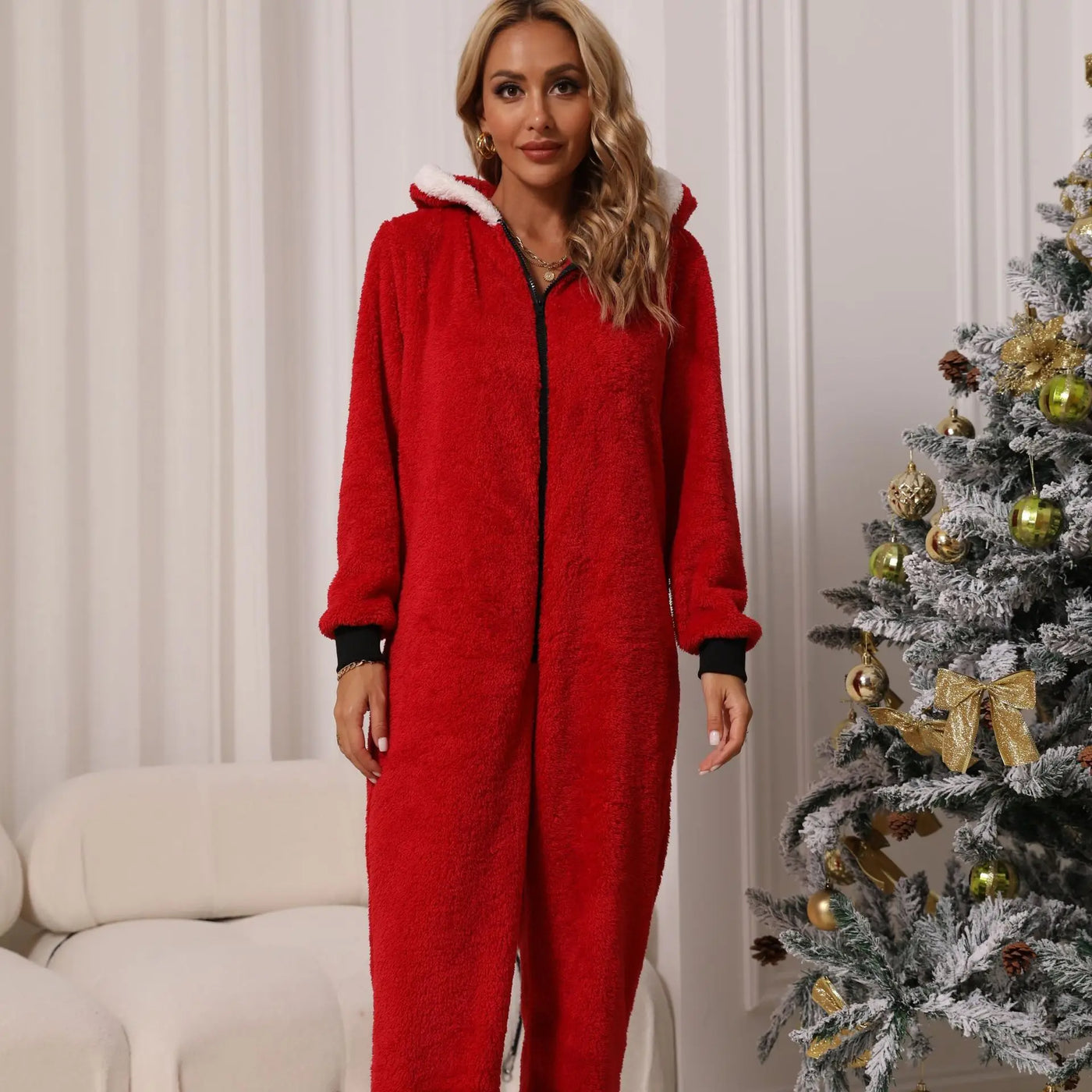 Weihnachts Jumpsuit für Damen