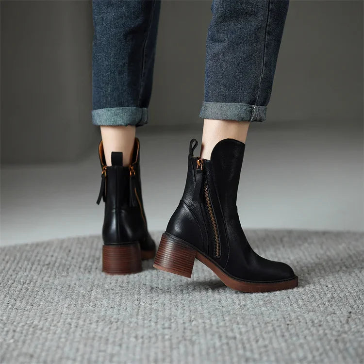 Dafne® | Klassische Lederstiefel