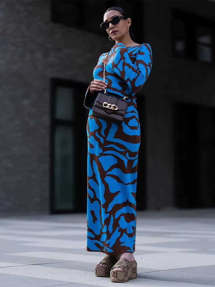 Bodycon Kleid mit langen Ärmeln Laura