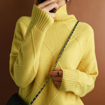Estefanía® | Damenpullover aus Argyle-Kaschmir