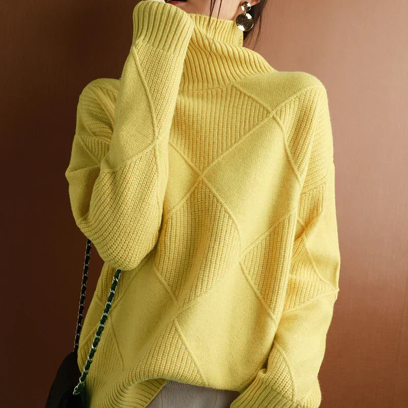 Estefanía® | Damenpullover aus Argyle-Kaschmir