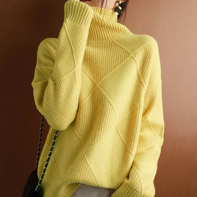 Estefanía® | Damenpullover aus Argyle-Kaschmir