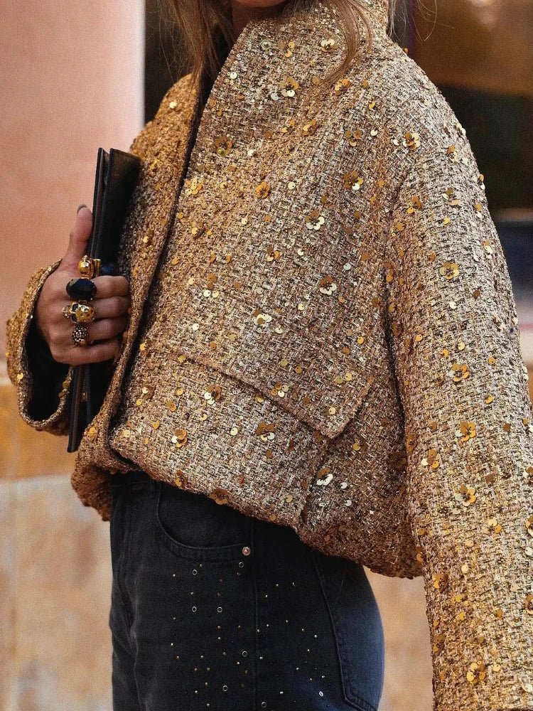 Brianna® | Bomberjacke mit Pailletten