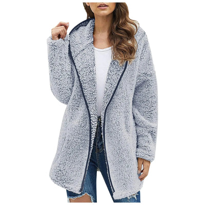 Kassandra® | Plüsch-Winterjacke mit Kapuze