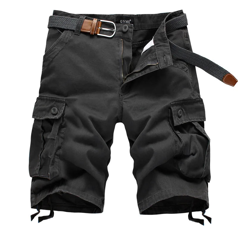 2025 Summer Men Shorts Fashion Plaid Beach Shorts Mens Casual Shorts Military Short Pants Male Bermuda Cargo Overalls No belt