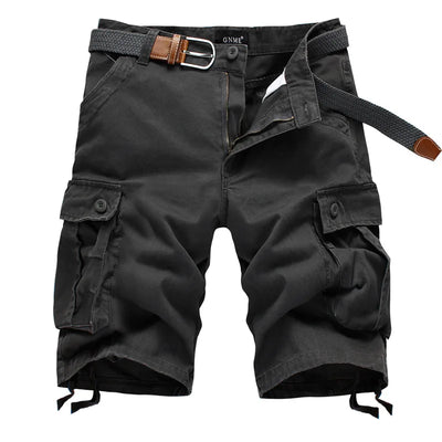2025 Summer Men Shorts Fashion Plaid Beach Shorts Mens Casual Shorts Military Short Pants Male Bermuda Cargo Overalls No belt