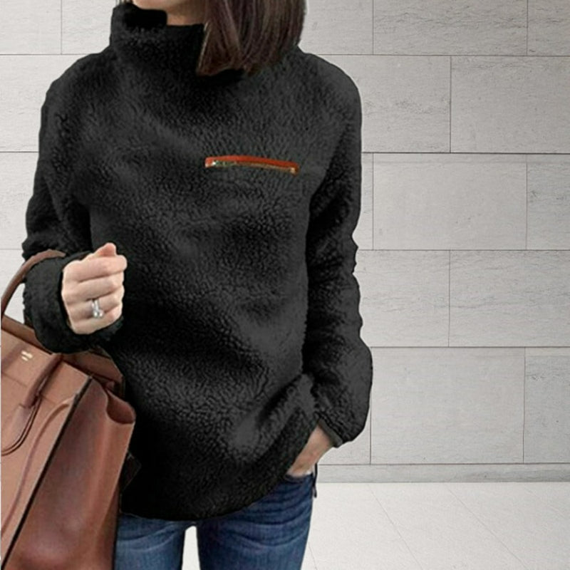 Jaden | Winter Super weich und bequem solide Farbe Rollkragenpullover Frauen