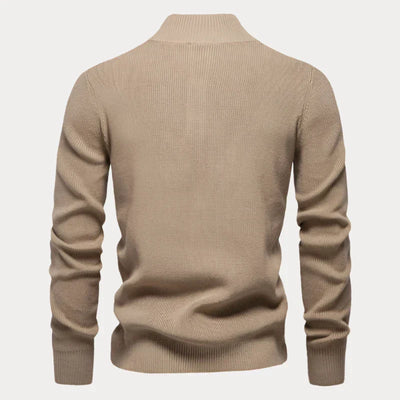 Strickpullover mit Knöpfen für Herren