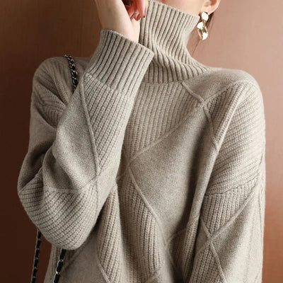Estefanía® | Damenpullover aus Argyle-Kaschmir