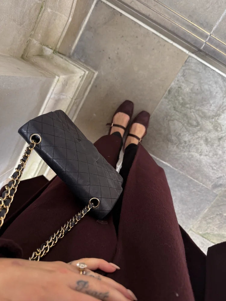 Bordeaux Wickelmantel