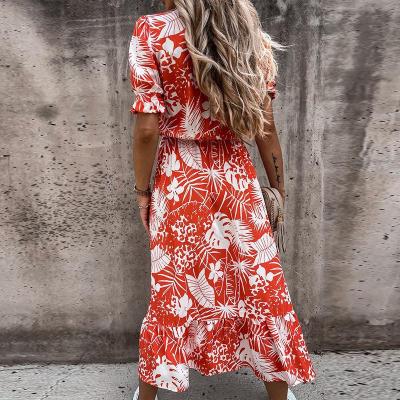 Sasha – Kleid mit Puffärmeln und Blumenmuster