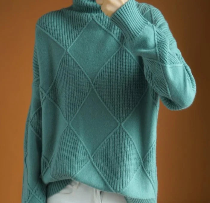 Estefanía® | Damenpullover aus Argyle-Kaschmir