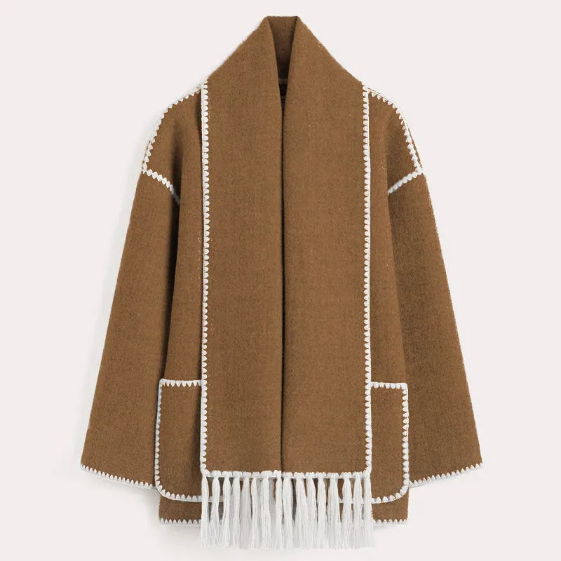 Amelia® | Fransen Schal Jacke