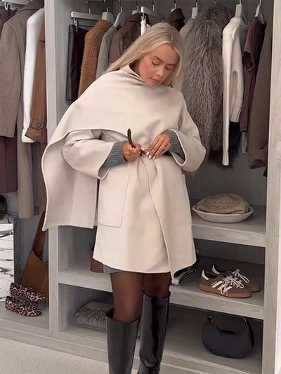 Baur Modehaus | Bequem Damen-Asymmetrischer Wollmantel
