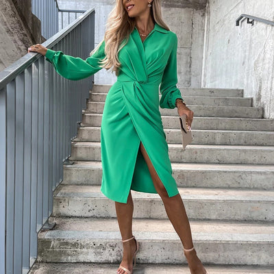 Stilvolles Midikleid mit Schlitz Juvia