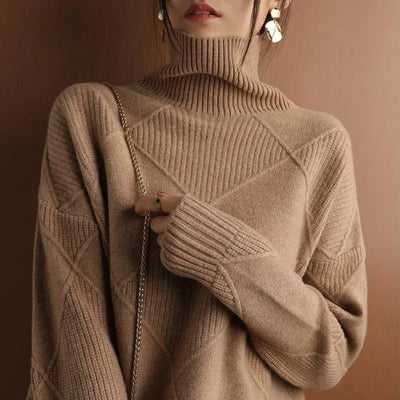 Estefanía® | Damenpullover aus Argyle-Kaschmir