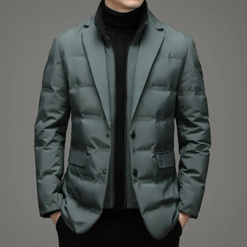 Faux 2 in 1 Warme Jacke für Herren Sander