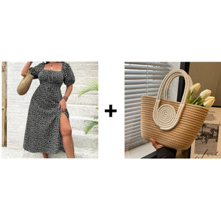 Schwarz + Woven bag