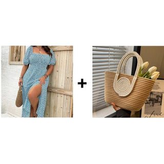 Blau + Woven bag