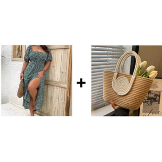 Grün + Woven bag