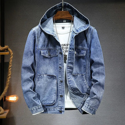 Klassische Denimjacke mit Kapuze Rainer
