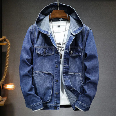 Klassische Denimjacke mit Kapuze Rainer