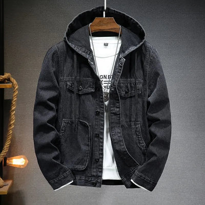 Klassische Denimjacke mit Kapuze Rainer