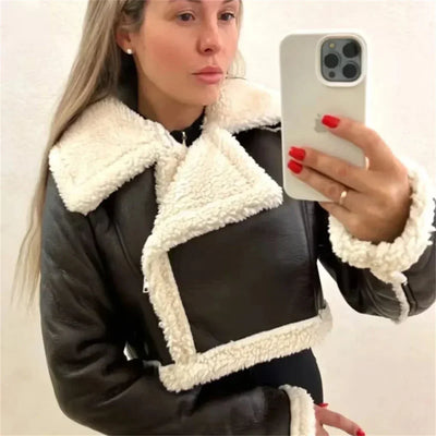 Ximena® | Solide, kurze Lederjacke