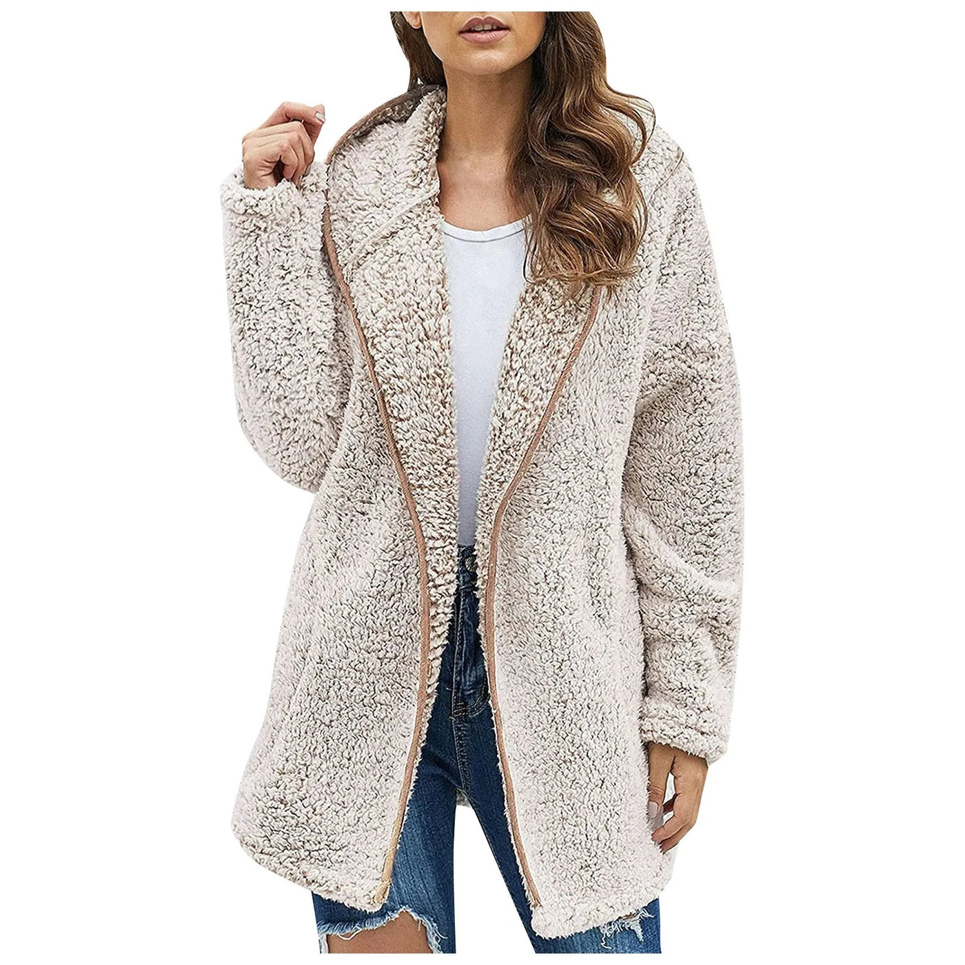 Kassandra® | Plüsch-Winterjacke mit Kapuze