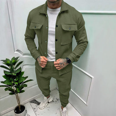 2 teiliger Wildleder Trainingsanzug für Herren Isidore