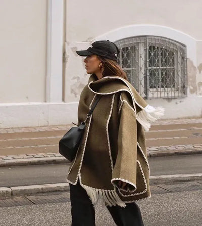 Amelia® | Fransen Schal Jacke