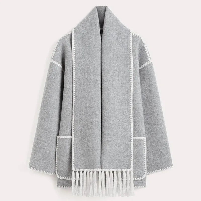 Amelia® | Fransen Schal Jacke