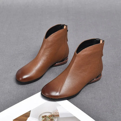 Emil | Winter Vintage Lederstiefel für Frauen