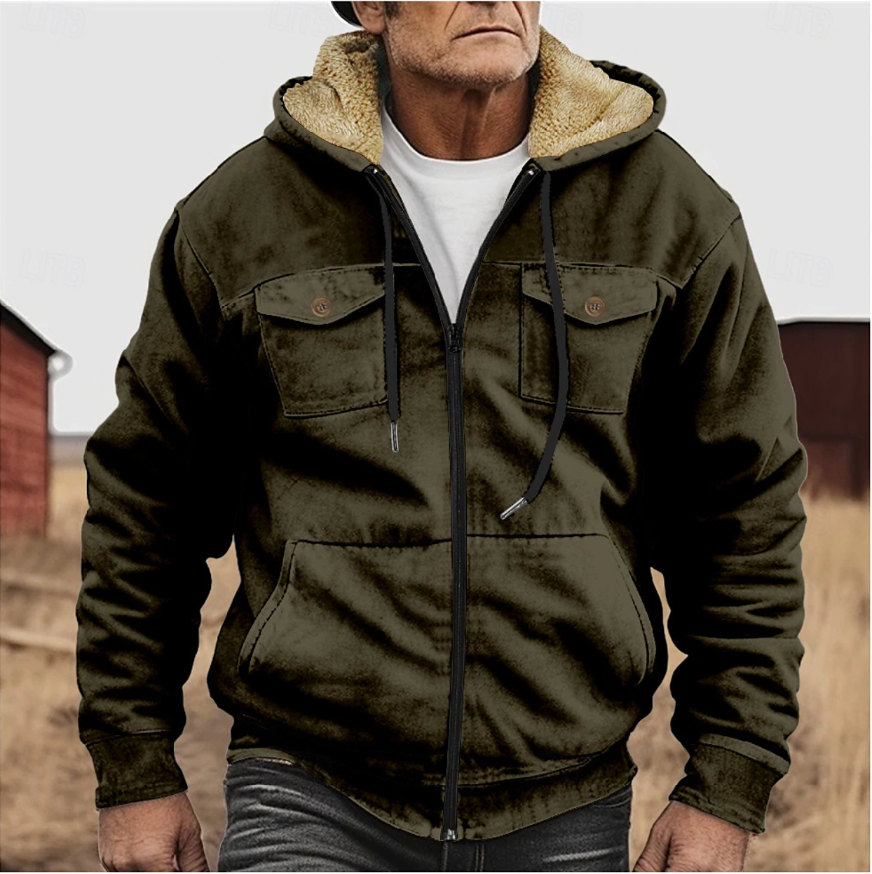 Fleece Winterjacke für Herren
