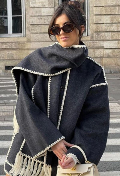 Amelia® | Fransen Schal Jacke