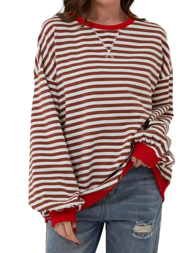 Tarian |Gestreifter Pullover für Frauen