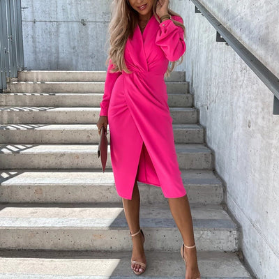 Stilvolles Midikleid mit Schlitz Juvia