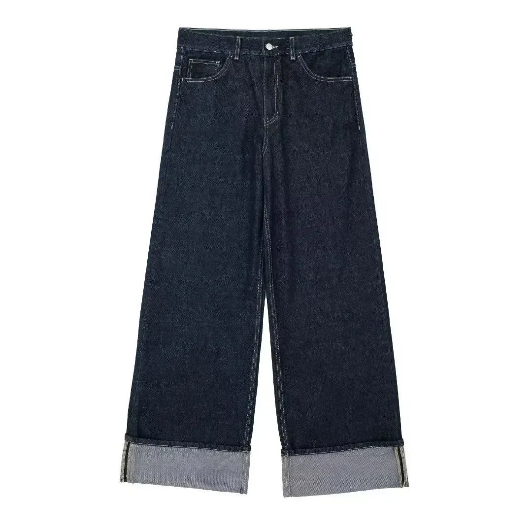 Damen Denim-Anzug – 2-teiliges Set mit Cropped Jeansjacke