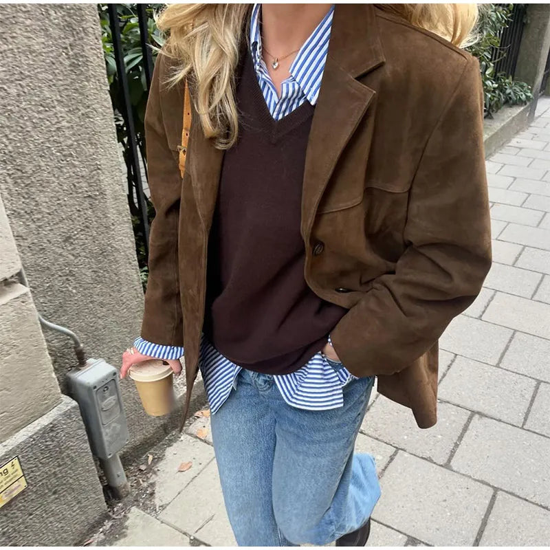 Nadia® | Elegante Wildlederjacke
